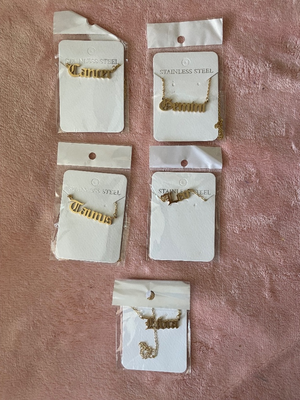 New Necklaces , lot. Signs of the Zodiac